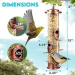 Squirrel-Proof Hanging Bird Feeder - 16 Inches