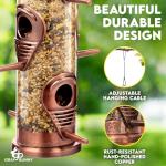 Squirrel-Proof Hanging Bird Feeder - 16 Inches