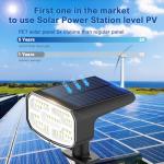 JEJOT Solar Spot Lights Outdoor Waterproof IP65,4 Pack,2CCT(3000K/6500K),4 Lighting Modes Selectable, Solar Powered Yard Garden Solar Spot Lights for Outside Landscape Auto On/Off