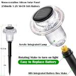 Priddop Solar Lights Outdoor Pathway Lights 8 Pack LED Waterproof Color Changing Mushroom for Garden Landscape Path Lawn Yard Decor