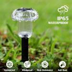 Priddop Solar Lights Outdoor Pathway Lights 8 Pack LED Waterproof Color Changing Mushroom for Garden Landscape Path Lawn Yard Decor