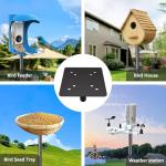 Bird Feeder Pole Kit 79 Inch,Bird House Pole for Outdoors Heavy Duty,5 Base Prongs Adjustable Bird Feeder Stand for Bird House