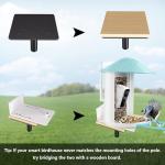 Bird Feeder Pole Kit 79 Inch,Bird House Pole for Outdoors Heavy Duty,5 Base Prongs Adjustable Bird Feeder Stand for Bird House