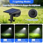 6-Pack Solar Spot Lights for Garden and Pathways