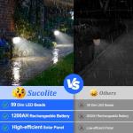 6-Pack Solar Spot Lights for Garden and Pathways