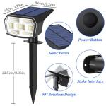6-Pack Solar Spot Lights for Garden and Pathways