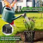 RimCereal 8 Pack 5 Gallon Large Pots for Plants Square Nursery Pots with Drainage Saucer 12 Inch Black Plastic Nursery Garden Planter Container for Indoor Outdoor Vegetables Succulent Flower Gifts