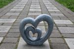 Heart-Shaped Lakeside Garden Sculpture
