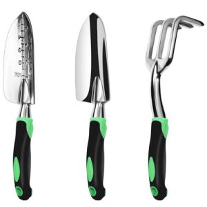 3-Piece Garden Tool Set with Comfortable Grips