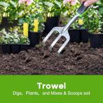 3-Piece Garden Tool Set with Comfortable Grips