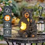 GIGALUMI Bear Solar Garden Statue Light