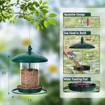 Hanging Metal Bird Feeder for Outdoor Gardens