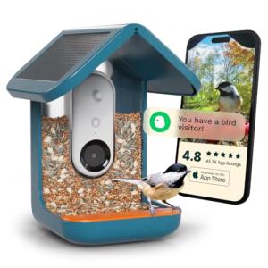 Bird Buddy Solar-Powered Smart Bird Feeder - Blue