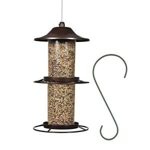 Large 2-Tier Outdoor Panorama Bird Feeder