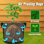 12-Pack Heavy Duty Grow Bags with Labels