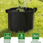 12-Pack Heavy Duty Grow Bags with Labels