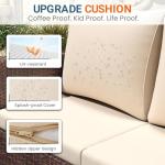 5-Piece Rattan Patio Furniture Set for Garden