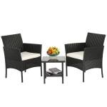 Wicker Bistro Set for Outdoor Conversations (3 Pieces)