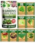 8 Lettuce & Salad Greens Seed Vault, Non-GMO