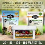 Survival Garden - Heirloom Vegetable Seed Collection