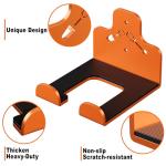 ZGJWJYUU Garage Storage Trimmer Rack, Weed Whackers Holder Organizer Garden Power Tool Hanger Wall Mounted for Garage Trimmer, Hedge Trimmer, Grass Trimmer, Garden Tools,4 Packs(Orange)