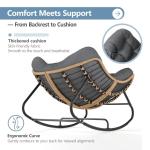 Comfy Outdoor Rocking Chair for Garden & Porch