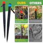 Maotong 110ft Drip Irrigation System Kit, Garden Watering System DIY Automatic Irrigation Equipment Set for Lawn Raised Bed Greenhouse Plant Watering with 1/4'' Tubing, Drip Emitters, Connectors