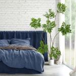 Jexine 6 ft Artificial Sumac Tree, Tall Fake Sumac Tree with White Pot, Faux Mahonia Fortunei Plants Faux Plant for Indoor Outdoor Office Living Room Home Patio Greening Porch Decor