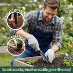 Gardenwind 14Pcs Gardening Tools for Men Gardening Hand Tools with Weeder, Scale, Sawtooth, Cut Rope, Waist Bag,Heavy Duty