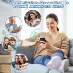 Bamboo Smart Bird Feeder with 4K Camera, AI Bird Identification 10000+ Species, Solar Powered & USB-C Charging, IP65 Weatherproof, 1.25L Speed Capacity for Outdoor Garden (Wall Mount/Pole) (Large)