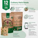 12 Culinary Herb Seeds Variety Pack