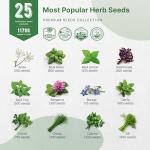 25 Popular Herb Seed Variety Pack for Planting