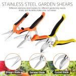 SNUNGPHIR Professional Garden Pruning Shears, Sharp Steel