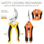 SNUNGPHIR Professional Garden Pruning Shears, Sharp Steel