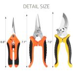 SNUNGPHIR Professional Garden Pruning Shears, Sharp Steel