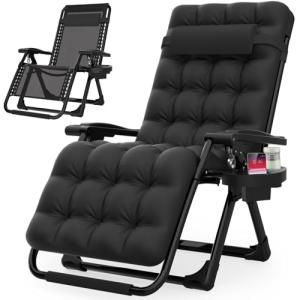 Suteck Zero Gravity Reclining Camping Chair with Cushion
