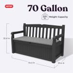Keter Solana 70 Gallon Outdoor Storage Bench