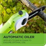 Greenworks 40V 8" Pole Saw and Hedge Trimmer