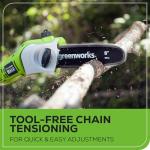 Greenworks 40V 8" Pole Saw and Hedge Trimmer