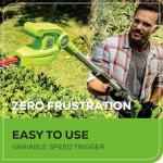 Greenworks 40V 8" Pole Saw and Hedge Trimmer