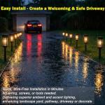 Solar Pathway Lights 8 Pack – Waterproof LED Garden Lights