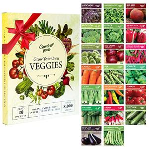 20 High Yield Vegetable Seed Varieties Pack