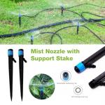 Drip Irrigation System, Push-to-Connect Adjustable Irrigation Set for Garden, Raised Beds Complete Garden Watering System 1/4” Emitters and 59ft Flexible Tubing, Quick Connectors (59)