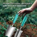 XERATH Garden Tools Set - 7 Piece Stainless Steel Heavy Duty Gardening Kit with Carry Bag, Gloves, Cultivator, Bypass Pruner, Hand Pruner,Hand Trowel, Transplanter