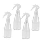 Parliky 4Pcs Refillable Bottle Multi Purpose Misting Bottles for Hairdressing and Cleaning Lightweight Watering Tool for Home and Garden