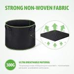 Delxo 20 Pack 5 Gallon Grow Bags Heavy Duty Aeration Fabric Pots Thickened Nonwoven Garden Plant Growing Bags with Handles for Planting