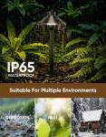PARTPHONER Low Voltage Landscape Lighting 12-Pack, Aluminum 12V Pathway Lights with G4 Bulbs, Waterproof Oil Rubbed Bronze Color Wired Path Lights with Connectors for Walkway Yard Garden