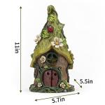 AIINY Garden Decor Outdoor Solar Statues, 9.4Inch Resin Fairy Garden Solar Lights Birthday Gifts for Women Yard Decorations, Gardening Gifts for Patio, Balcony, Porch Decor