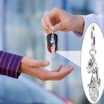 SIQYUWM 10Pcs Garden Keychain Alloy Ladybug Shovel Tree of Life with Sun Moon Rake and Watering Can Charm Keyrings for Gardener Plant Lover Gifts