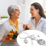 SIQYUWM 10Pcs Garden Keychain Alloy Ladybug Shovel Tree of Life with Sun Moon Rake and Watering Can Charm Keyrings for Gardener Plant Lover Gifts